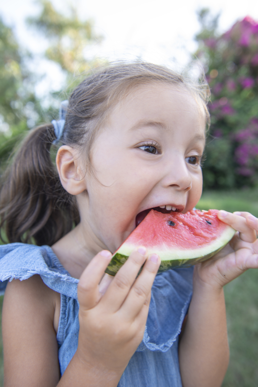 Girl Eating Watermelon