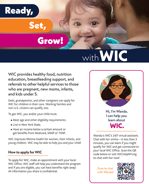 Ready, Set, Grow! WIC fact Sheet
